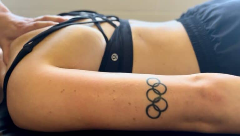 tissue work on olympic athlete